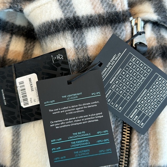 Mackage Gracie Wool-mohair Belted Biker Jacket For Ladies medium - Picture 7 of 9